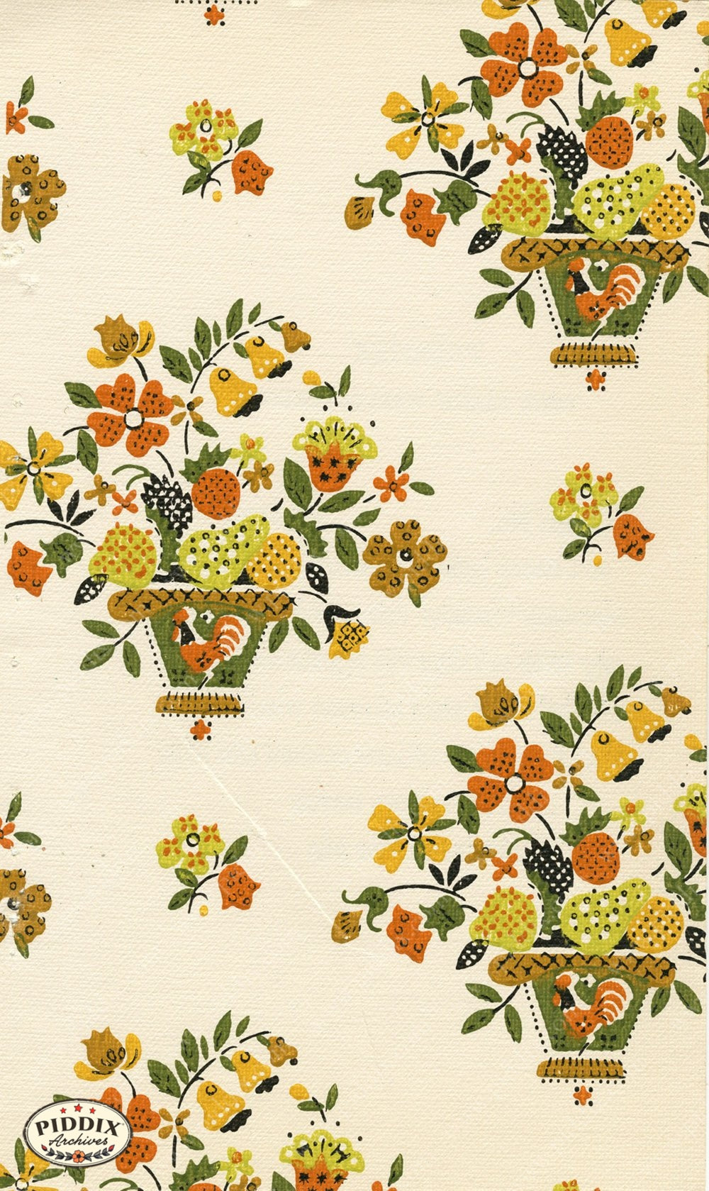 Pdxc8812A B C & D -- Mid-Century Patterns Color Illustration