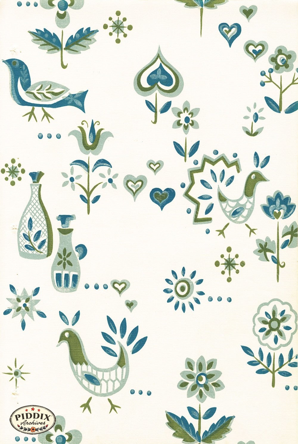 Pdxc8933A & B -- Mid-Century Patterns Color Illustration