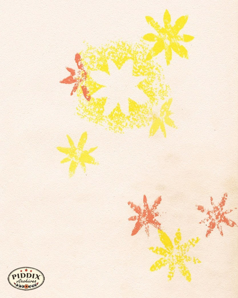 Pdxc8942A B & C -- Mid-Century Patterns Color Illustration