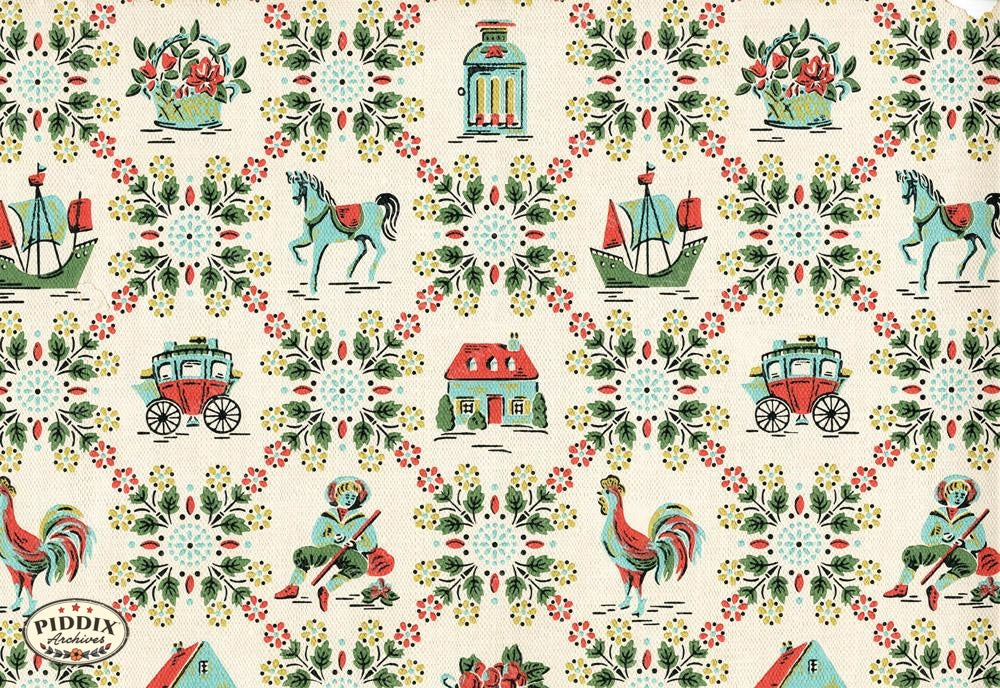 Pdxc8964 -- Mid-Century Patterns Color Illustration