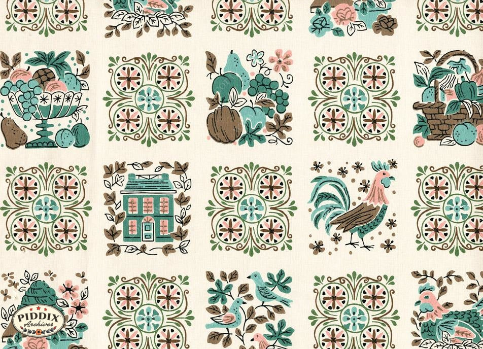 Pdxc8967 -- Mid-Century Patterns Color Illustration