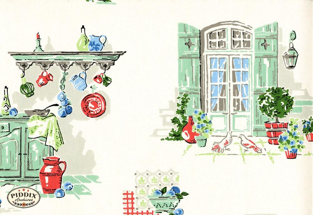 Pdxc8988 -- Mid-Century Patterns Color Illustration