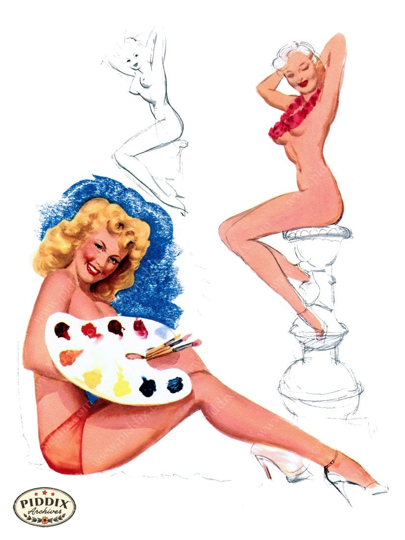 Pdxc9304 -- Pin-Ups Color Illustration