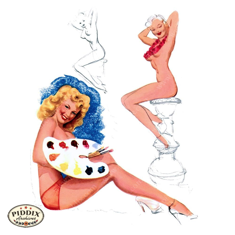 Pdxc9304 -- Pin-Ups Color Illustration