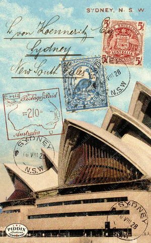 Pdxc9542 -- Travel Postcards Original Collage