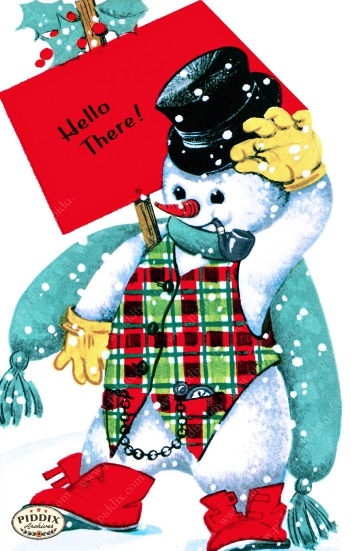 Pdxc9720 -- Snowmen Women Color Illustration