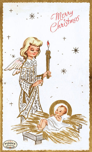Pdxc9739 -- Christmas Manger Wise Men Virgin Mary Color Illustration