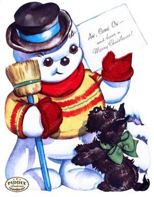 Pdxc9748A -- Snowmen Women Color Illustration