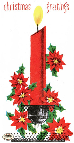 Pdxc9750 -- Christmas Candles Color Illustration