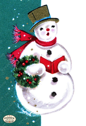 Pdxc9756B -- Snowmen Women Color Illustration