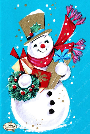 Pdxc9756C -- Snowmen Women Color Illustration