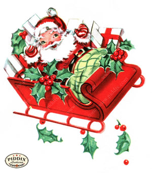 Pdxc9773B -- Santa Claus Color Illustration