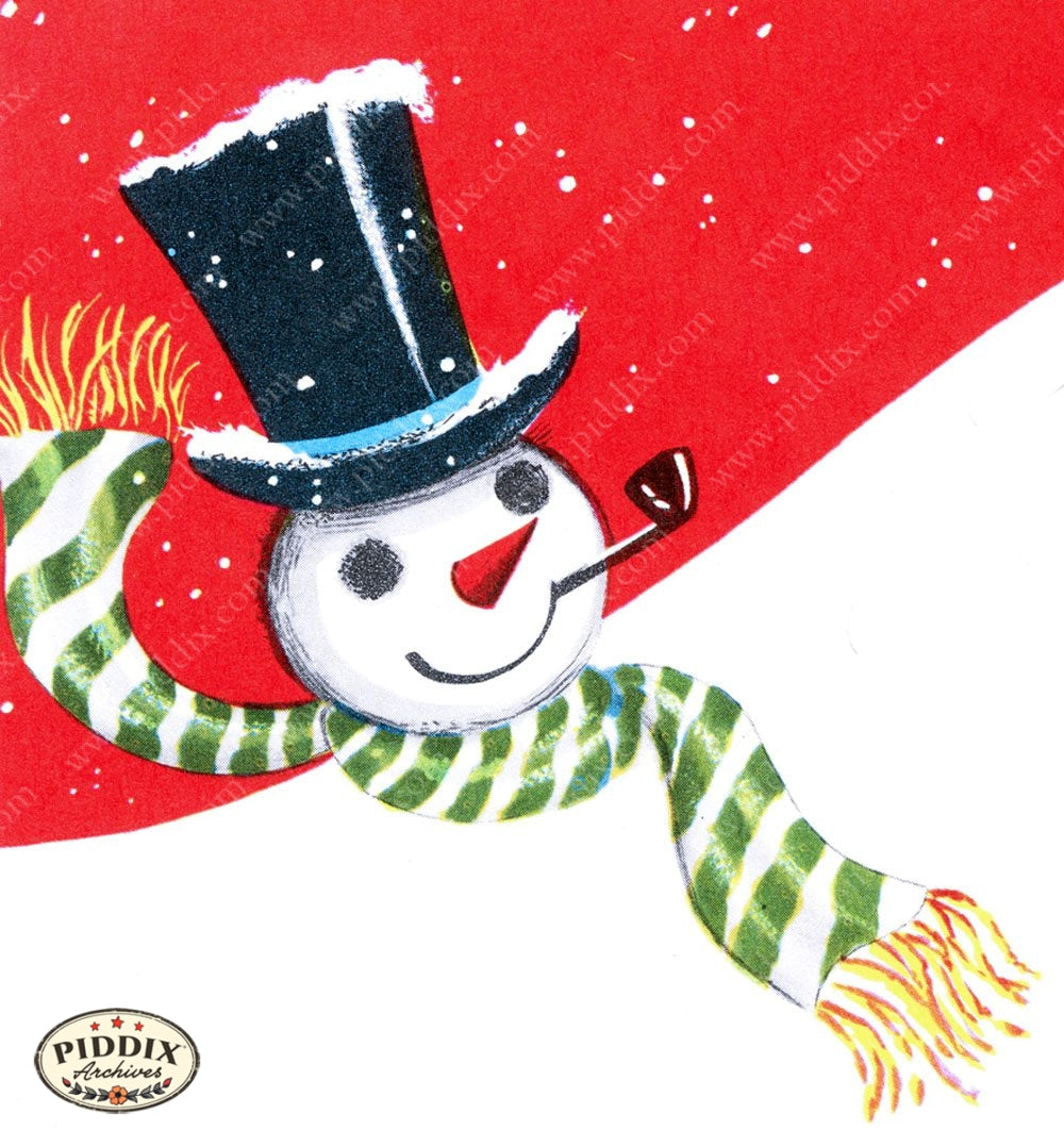 Pdxc9775 A & B -- Snowmen Women Color Illustration