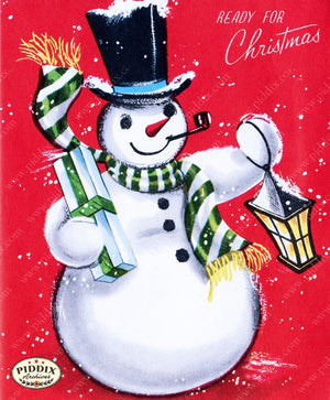 Pdxc9775 A & B -- Snowmen Women Color Illustration