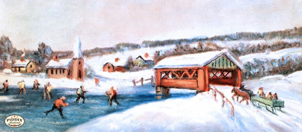 Pdxc9779 -- Snowy Scenes Color Illustration
