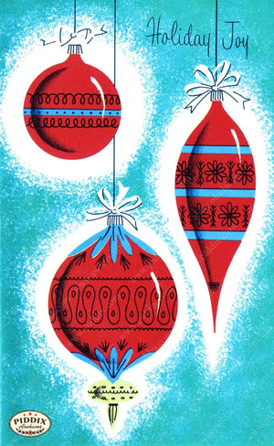 Pdxc9795 -- Christmas Ornaments Color Illustration