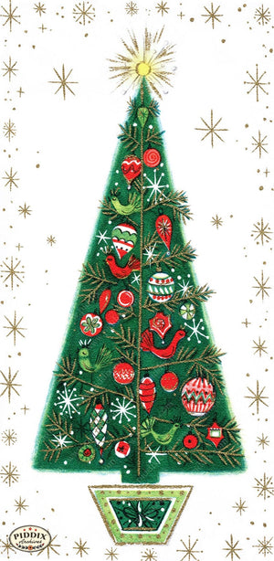 Pdxc9817 A & B -- Christmas Trees Color Illustration