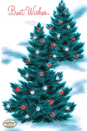 Pdxc9828 -- Christmas Trees Color Illustration