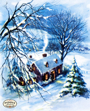 Pdxc9853A -- Snowy Scenes Color Illustration
