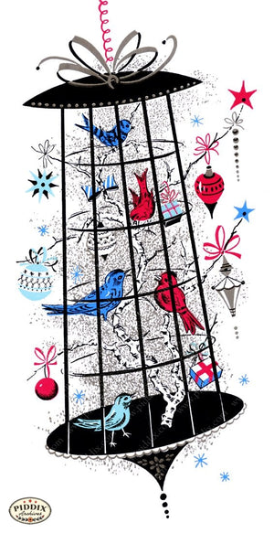 Pdxc9894 -- Christmas Birds Color Illustration