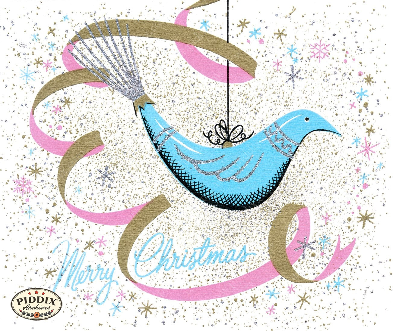 Pdxc9977 -- Christmas Birds Color Illustration