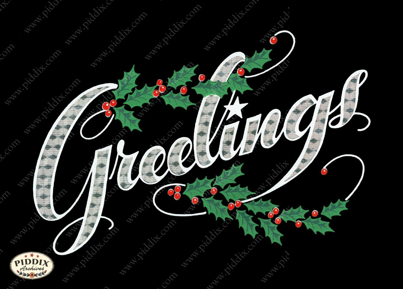 Pdxc9978 -- Christmas Words Color Illustration