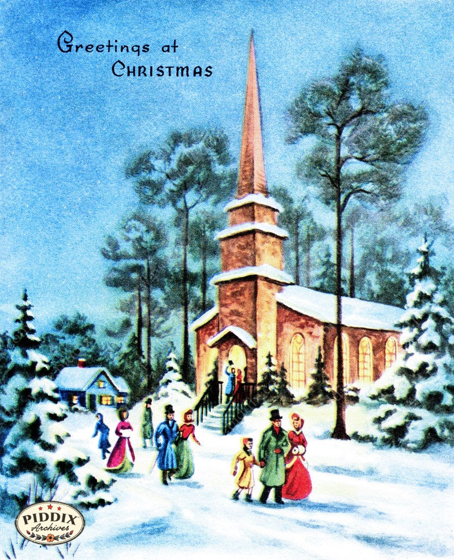 Pdxc9990A -- Snowy Scenes Color Illustration