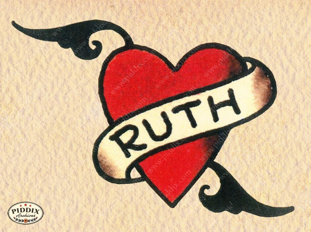 Ruth Names Tattoo Lettering Styles