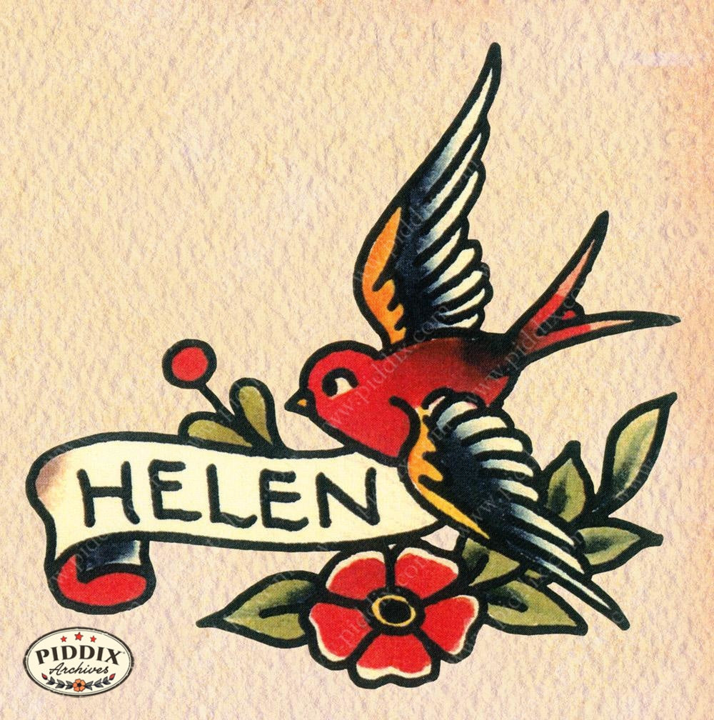 Tattoo Pdxc12087 Color Illustration