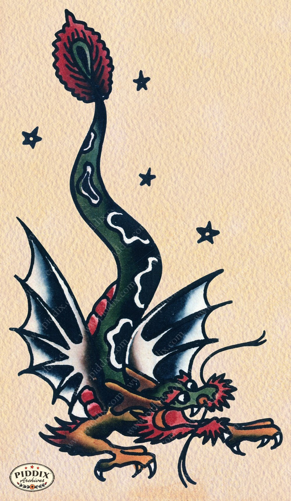 Tattoo Pdxc12117 Color Illustration