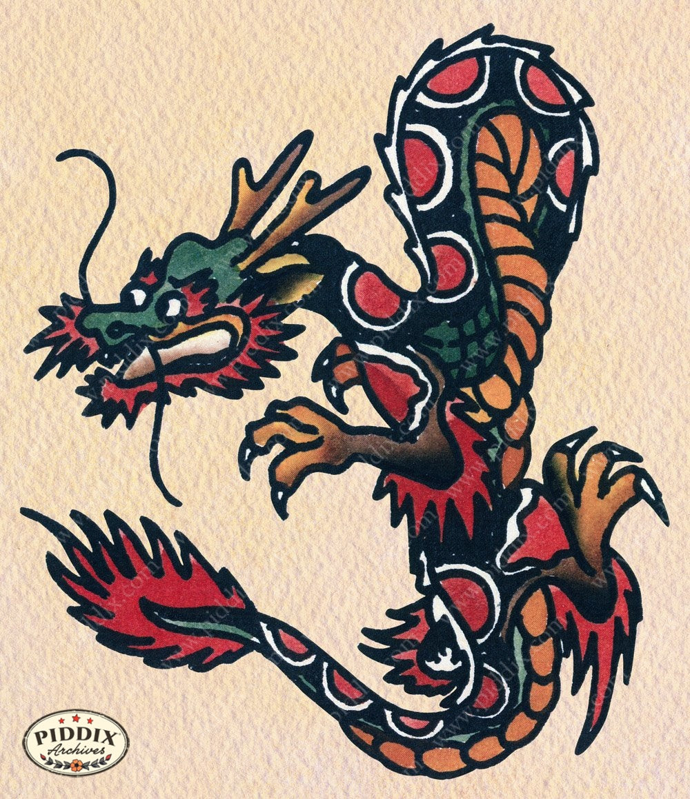 Tattoo Pdxc12118 Color Illustration