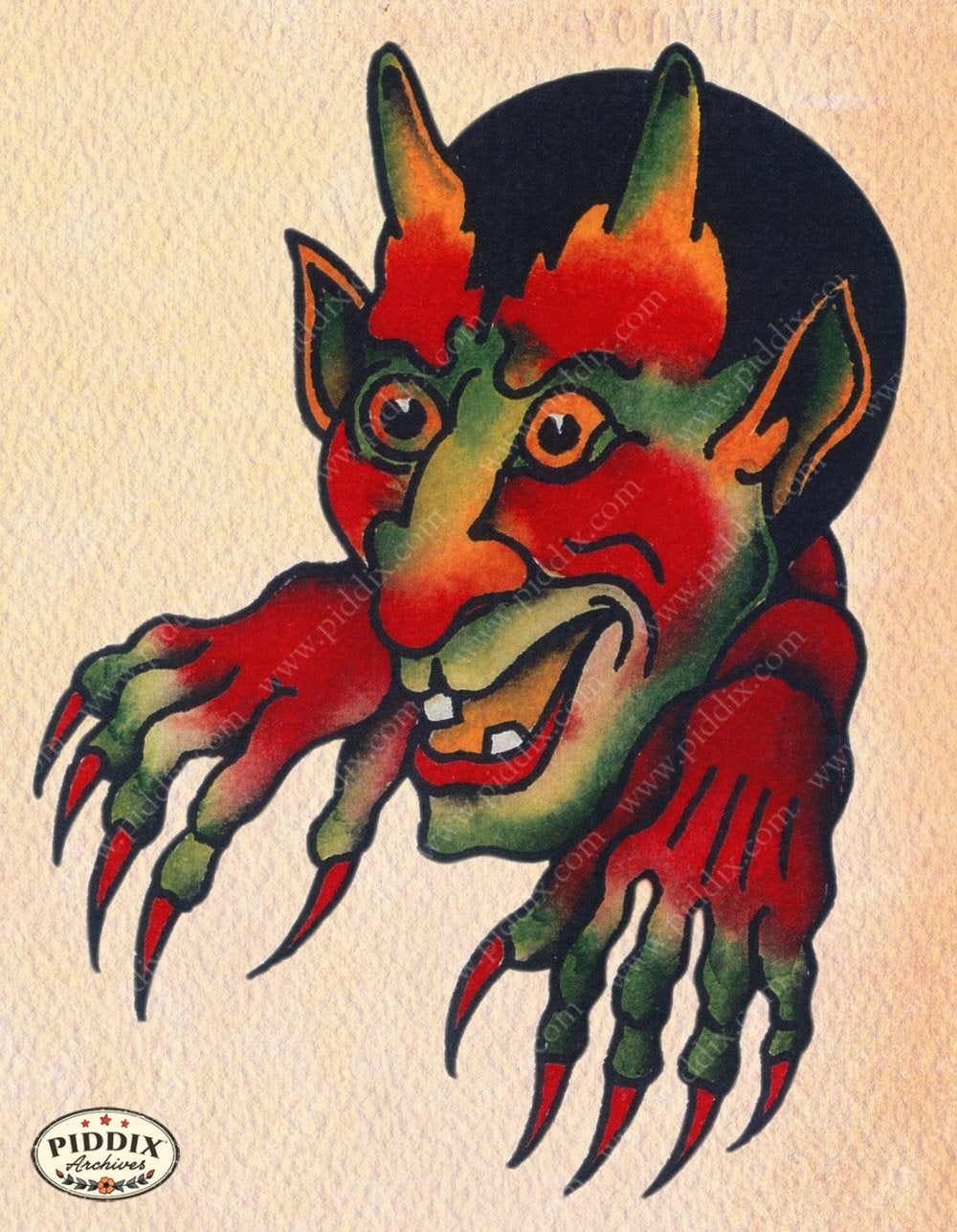 Tattoo Pdxc12124 Color Illustration