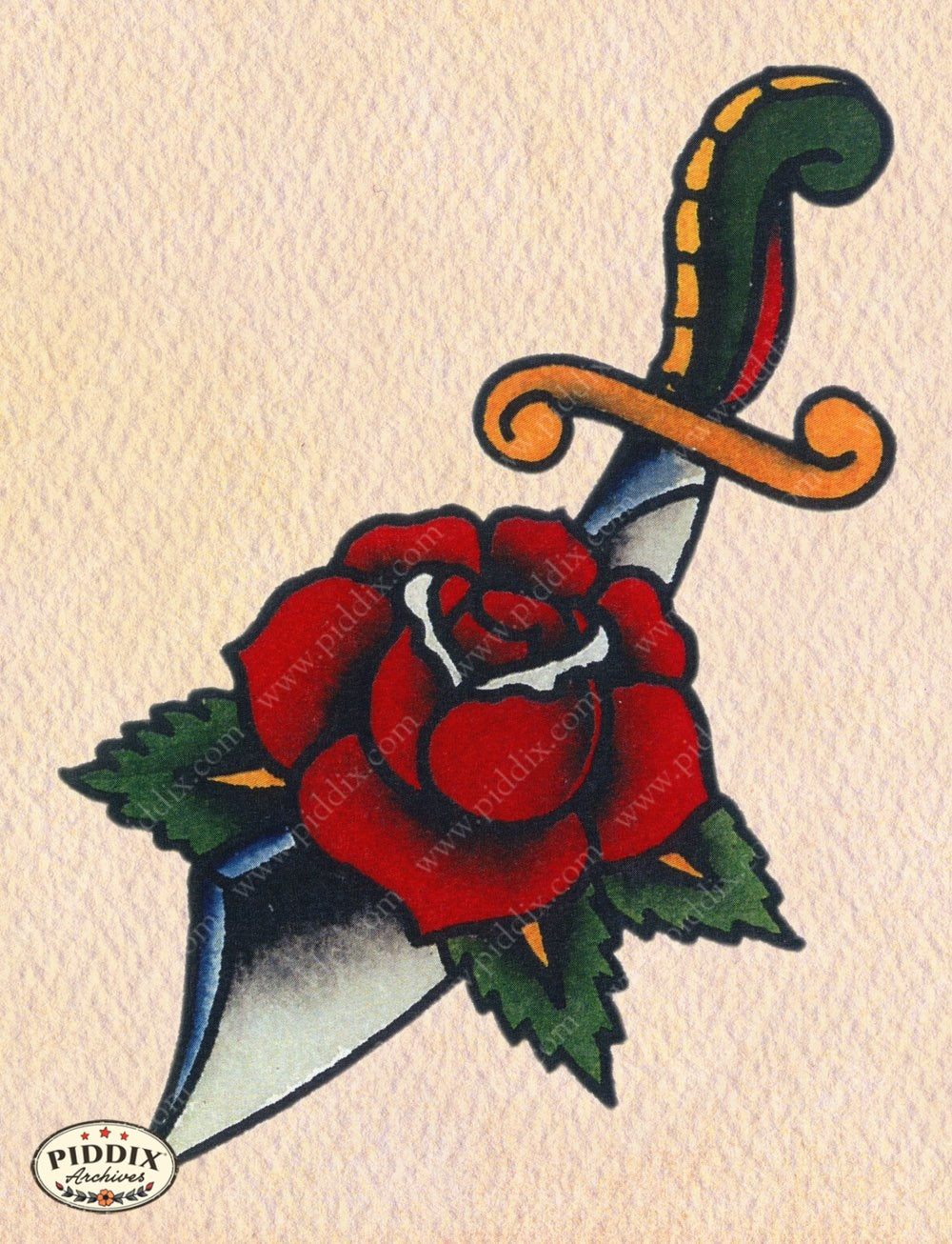 Tattoo Pdxc12128 Color Illustration