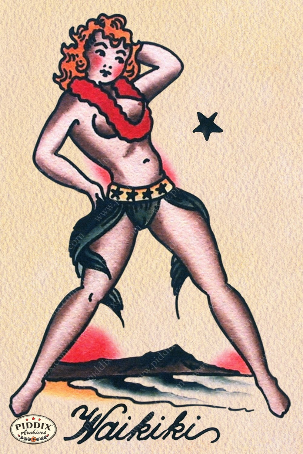 Tattoo Pdxc12139 Color Illustration