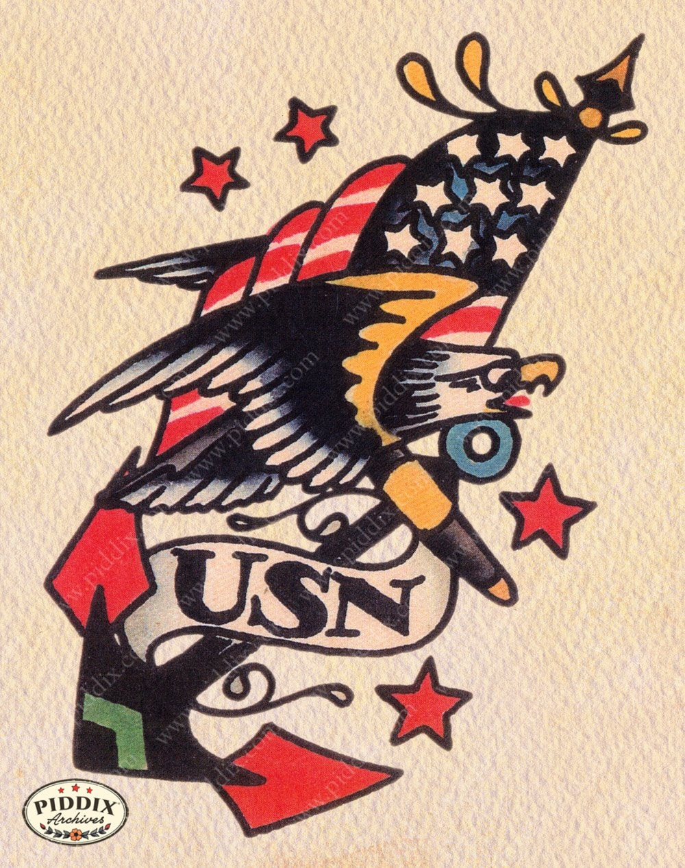 Tattoo Pdxc12146 Color Illustration