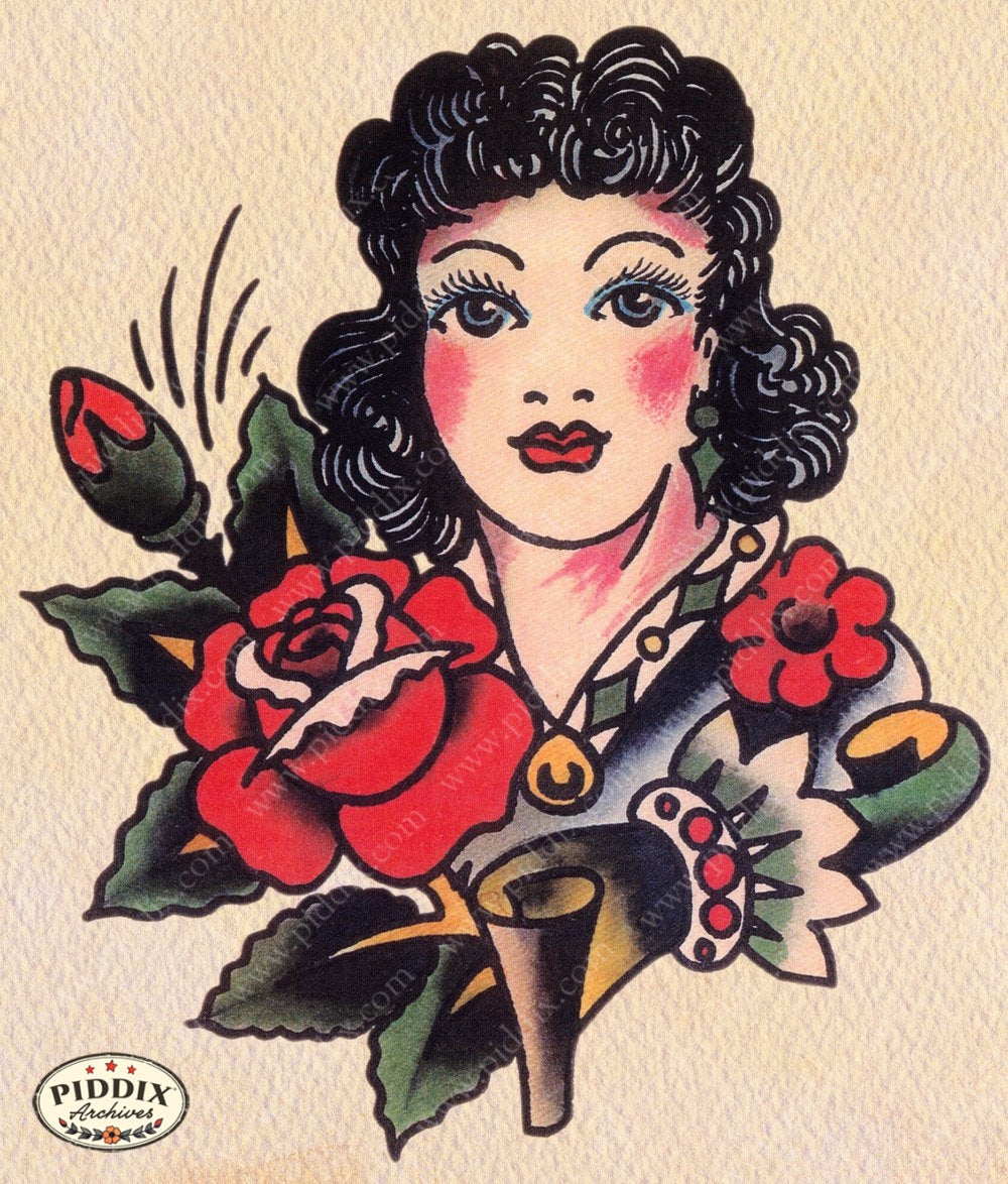 Tattoo Pdxc12147 Color Illustration