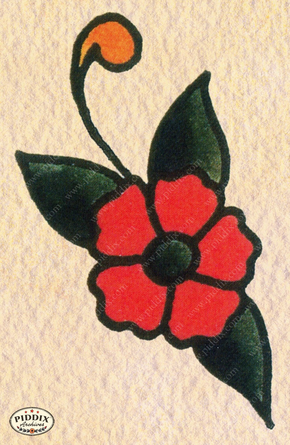 Tattoo Pdxc12164 Color Illustration