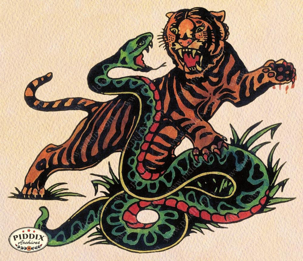 Tattoo Pdxc12188 Color Illustration