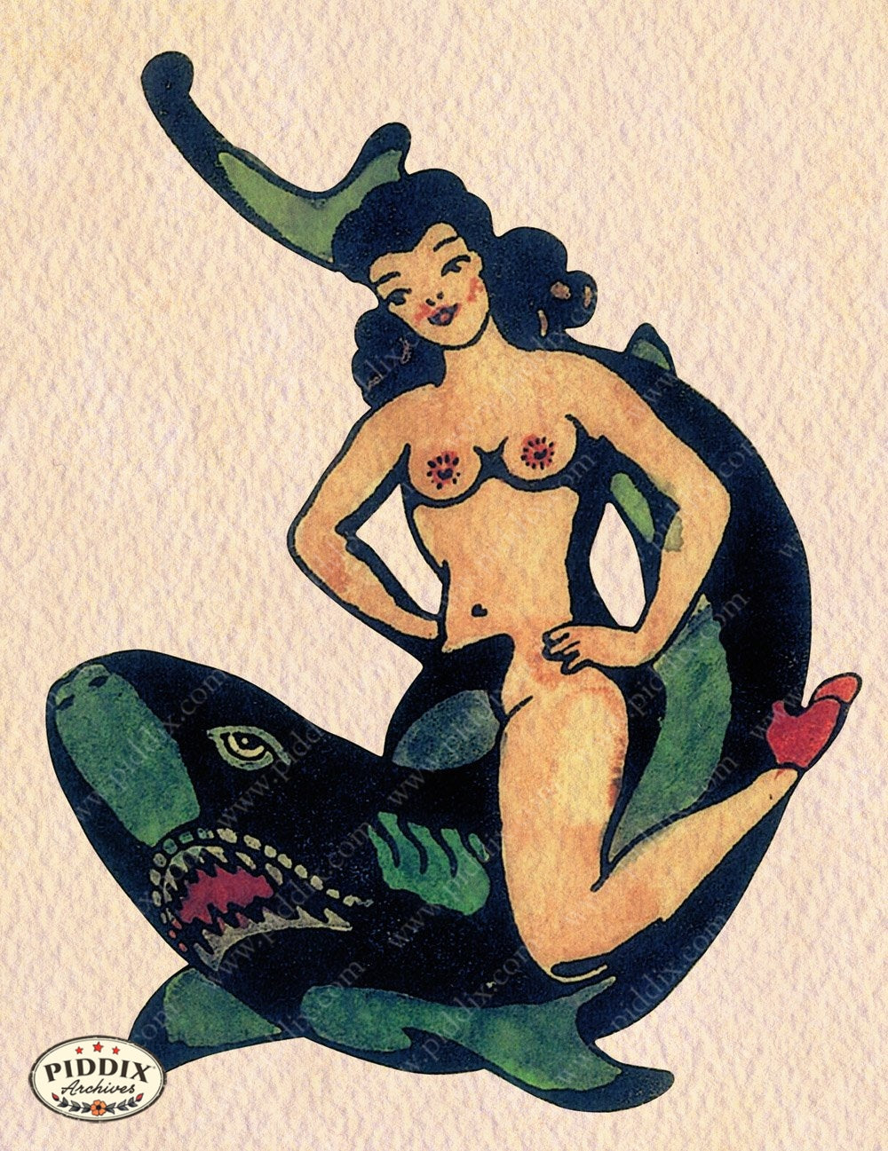 Tattoo Pdxc12196 Color Illustration