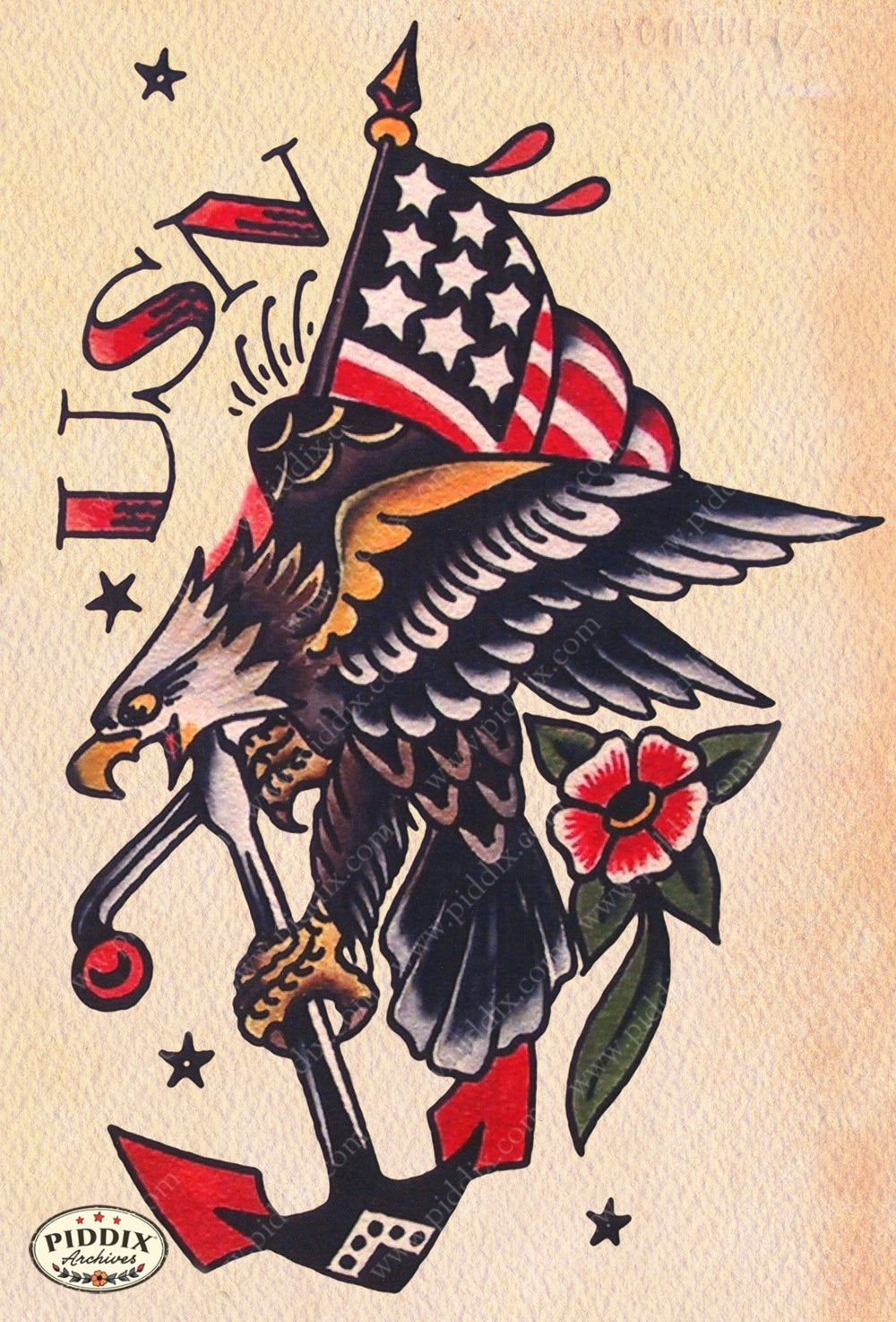 Tattoo Pdxc12301 Color Illustration