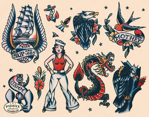 Tattoos Pdxc7767 Color Illustration