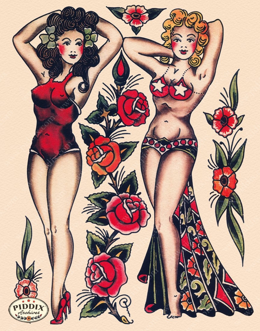 Tattoos Pdxc7768 Color Illustration