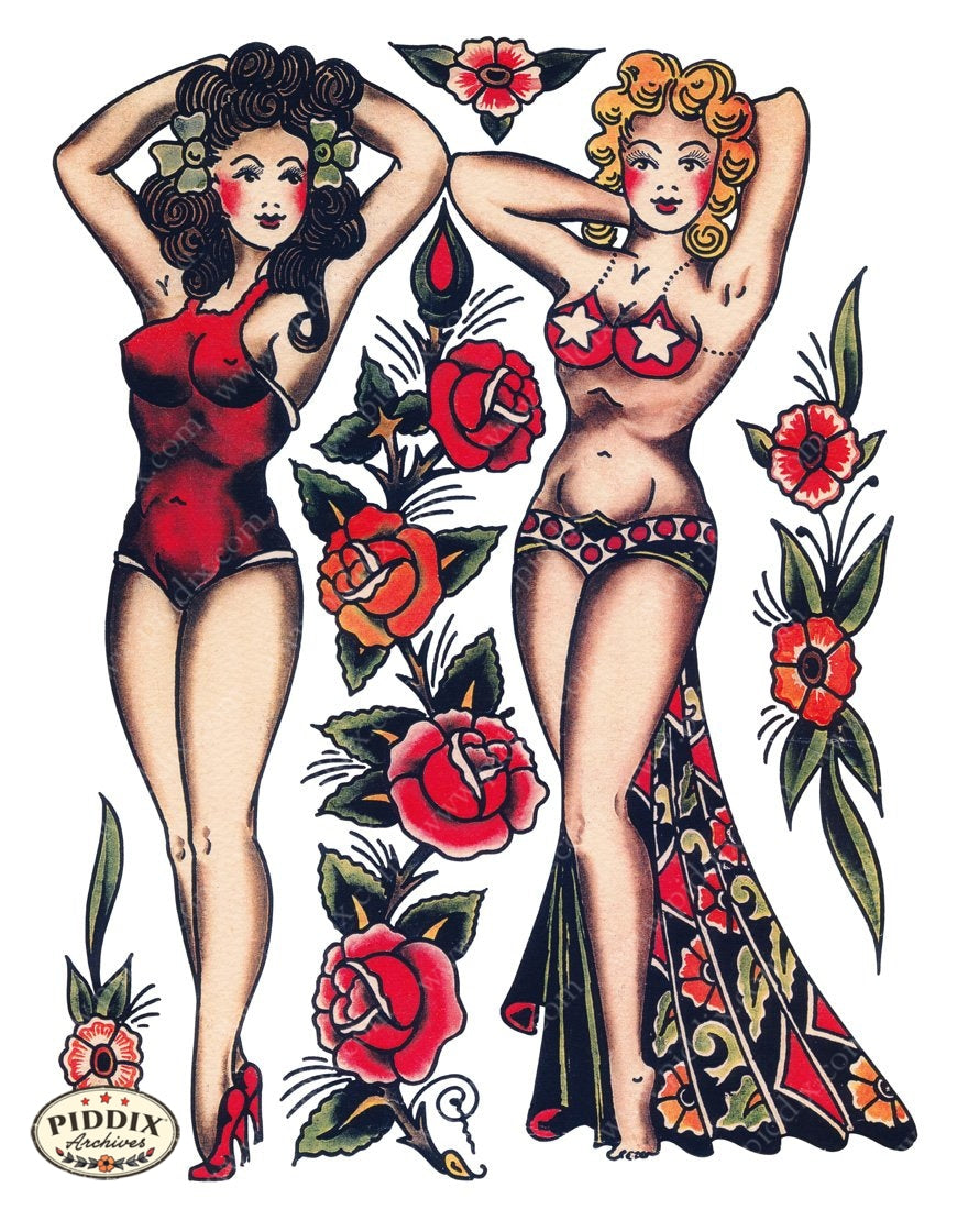 Tattoos Pdxc7768 Color Illustration