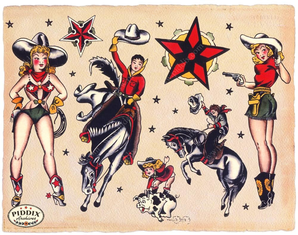 Tattoos Pdxc7771 Color Illustration