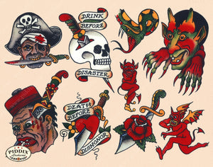 Tattoos Pdxc7775 Color Illustration