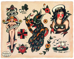 Tattoos Pdxc7779 Color Illustration