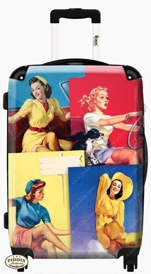 Vintage Pinups Travel Luggage -- Piddix Licensed Products Licensed Piddix Product